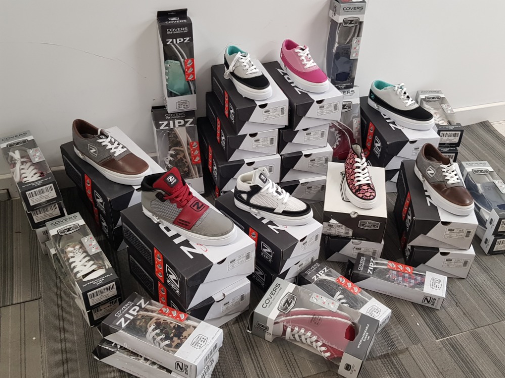 Zipz brand new trainers x20 different designs all in original boxes, sizes range from Uk 3-11