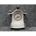 Raku pottery stone splitter medium mouse clock