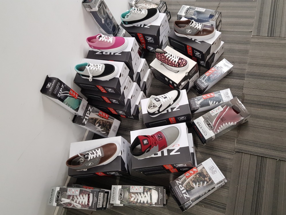 Zipz brand new trainers x20 different designs all in original boxes, sizes range from Uk 3-11