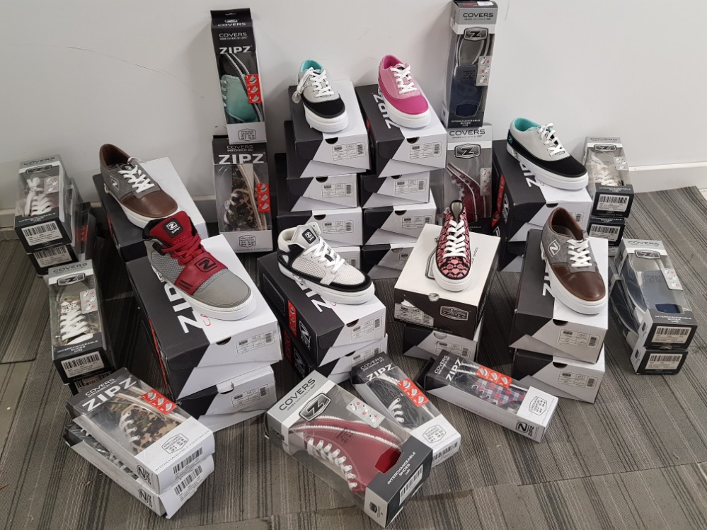 Zipz brand new trainers x20 different designs all in original boxes, sizes range from Uk 3-11