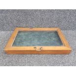 Tabletop display case 60cm x 38cm x 7cms