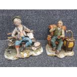 CAPODIMONTE x2 figures