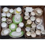 2 boxes of misc china, commemorative ware etc