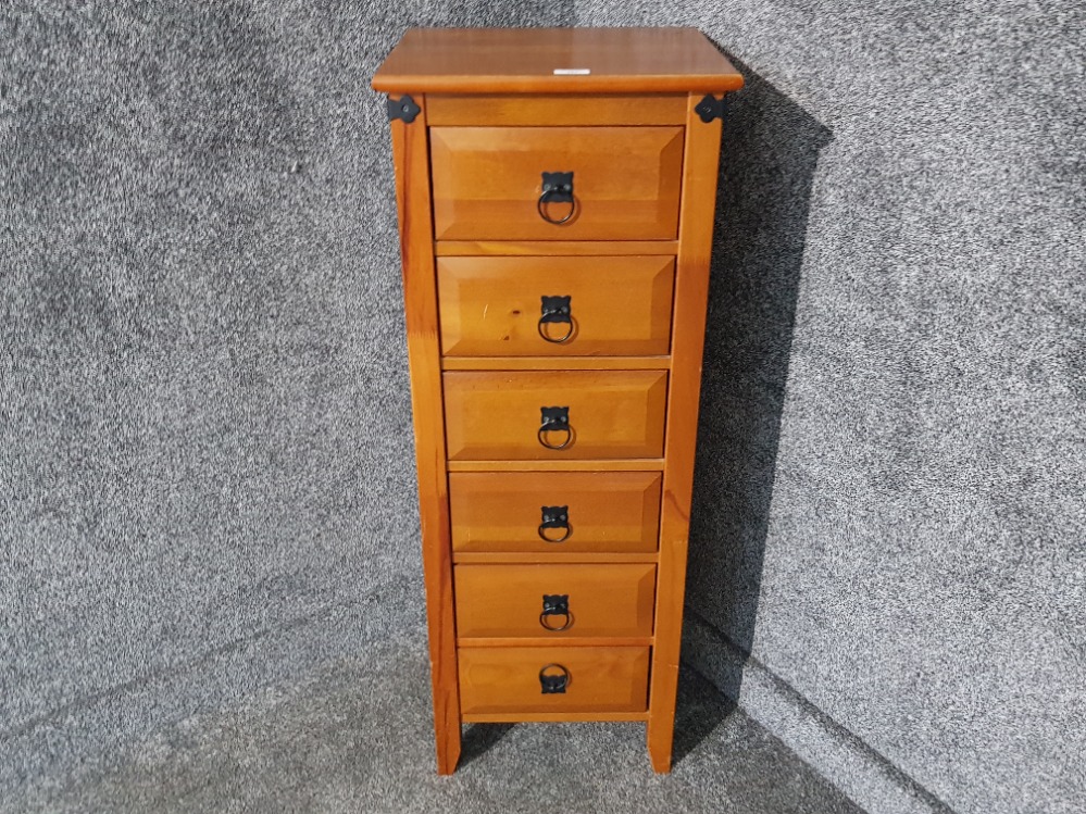 A set of narrow wooden drawers 40 x 107 x 35cm