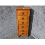 A set of narrow wooden drawers 40 x 107 x 35cm