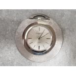 Ultra thin vintage mens 18ct white gold Vacheron Constantin dress pocket watch, with silver dial,