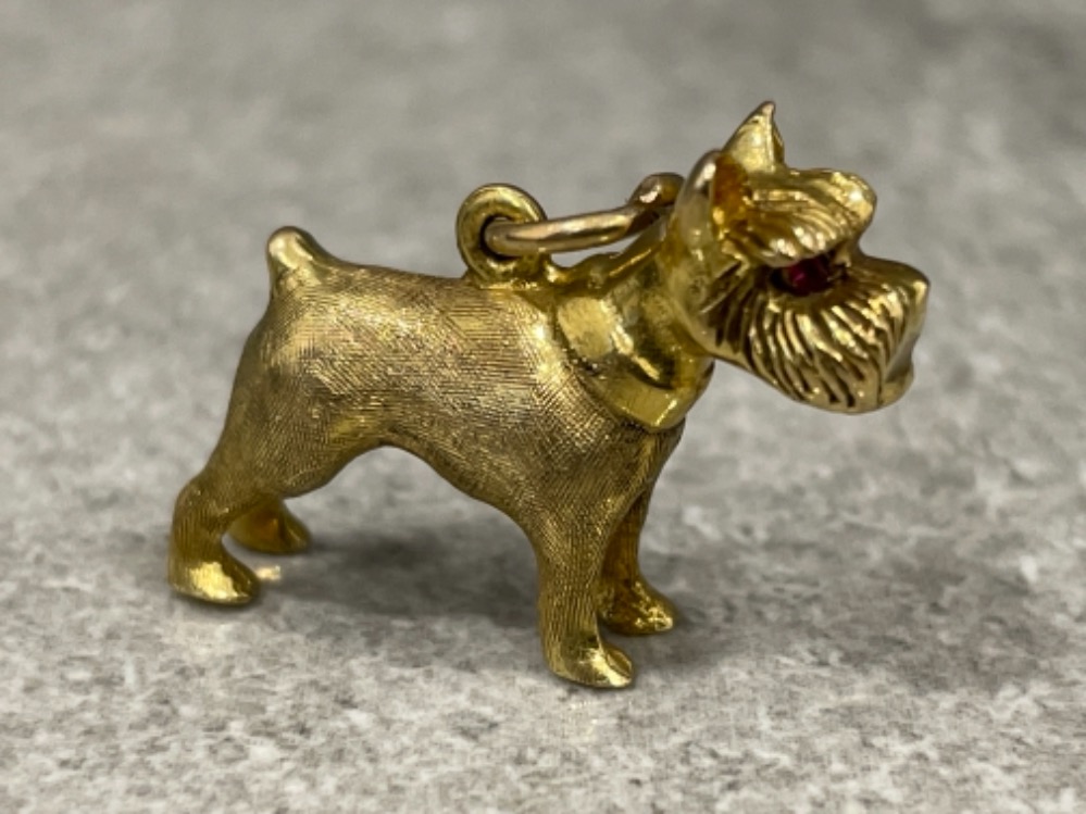 Vintage 9ct gold Scottie dog pendant/charm (5.8g) - Bild 3 aus 3