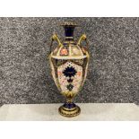 Royal Crown Derby old Imari patterned urn. In good condition