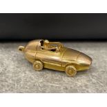 Vintage 9ct gold Racing car charm 4.5G