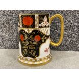 Royal Crown Derby Abbeydale Imari patterned Tankard. (12.5cms) in good condition