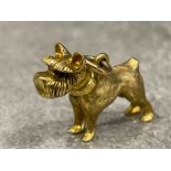 Vintage 9ct gold Scottie dog pendant/charm (5.8g)