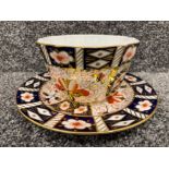Royal Crown Derby Imari patterned bowl and plate. In good condition