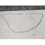 Silver curb necklace, 30 4g