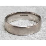 Gents Palladium band ring, 5.4G