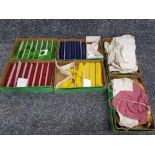 4 boxes of vintage Tiddlywinks (4 different colours) and 2x game pouches