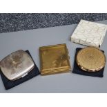 3 ladies compacts includes 1 by Stratton in original box
