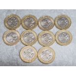 10x Shakespeare Comedies Two pound coins