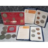 2 x Britains first decimal coin sets & coinage of great Britain 1967 also includes commemorative