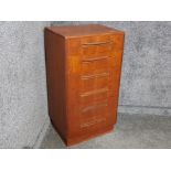 Teak G-plan 6 drawer chest 44.5cm X 56cm, Height 103cm