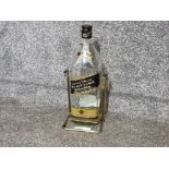 4.5 litre Johnnie Walker black label whisky bottle on original stand ( perfect money bank )