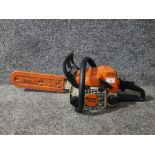 A Stihl petrol chainsaw MS 180.