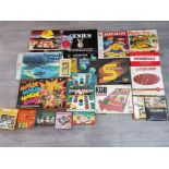 19 boxed vintage games including Bermuda Triangle, Monopoly milk chocolate game edition etc