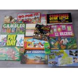 17 boxed vintage games including Exploration, Go for it, Air charter, Rubiks Zigzaw puzzle etc