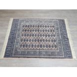 A turkoman style Kashmir rug 170 x 125cm.