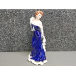 1987 Franklin mint lady figure, Diana Vreeland elegance de paris, height 29cm