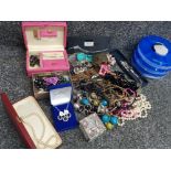 Selection of miscellaneous costume jewellery mainly necklaces also includes bangles & jewellery
