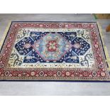 A 20th century Persian silk rug 230 x 156cm