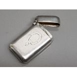 Hallmarked silver vesta case, (hallmarks rubbed) 19.4g