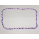 Large Amethyst beaded necklace