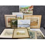 Portfolio of watercolours dating from 1927