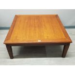 A Louis Henri square shaped coffee table 181 x 41cm