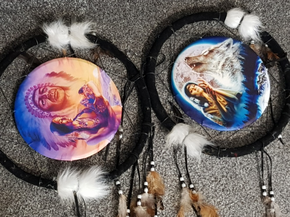 9 Native American hanging dream catchers, various styles & sizes - Image 2 of 2