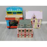 Childs My first Tool Bench with toy tools & 2 large dolls houses