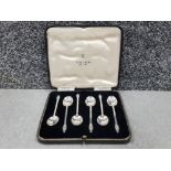 A set of 6 silver spoons in original case 38.6g