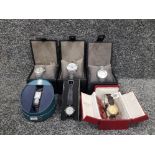 6 assorted watches in boxes