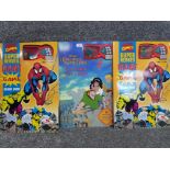 2 copies of Marvel comics super heroes 6 in 1 game board book also includes Disney's the hunchback