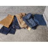 Six pairs of Gents Jean's by Tommy Hilfiger, Trespass, Henri Lloyd etc