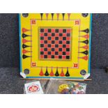 1920s Chad Valley 101 Games board, with original box & accessories