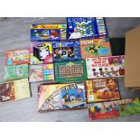 Box containing a large Quantity of vintage games