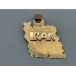 18ct gold Iran pendant 5.37g