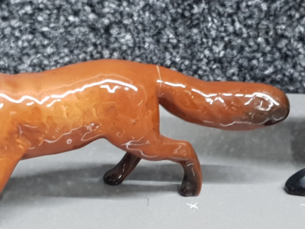 Three Beswick foxes and a hound. - Image 2 of 3