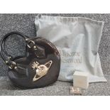 Genuine Vivienne Westwood hand bag (love heart shaped) & boxed earrings with original bag and box of