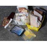 2 crates containing a large Quantity of ipad protective cases also includes phone & ipad screen