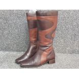 Pair of Ladies leather Pierre Cardin boots, genuine, size 4