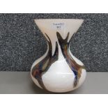 An Amelia Art Glass vase 25cm high.