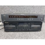 Arcam tuner T61 AM/FM RDS and Pioneer stereo double cassette deck CT-W208R.
